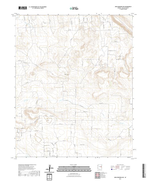 2021 Map of Mesa Redonda NW, 2021 Print