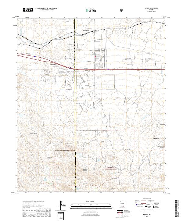 USGS Topographic Map – Mescal