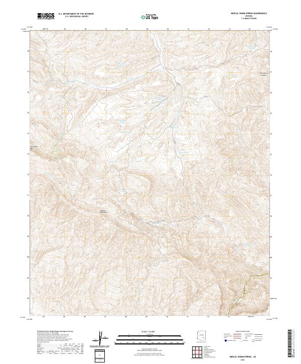 USGS Topographic Map – Mescal Warm Spring