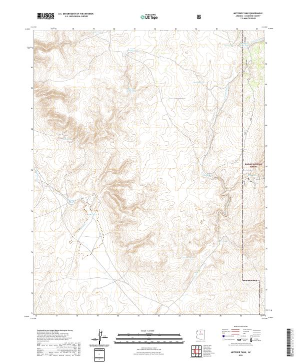 USGS Topographic Map – Metzger Tank