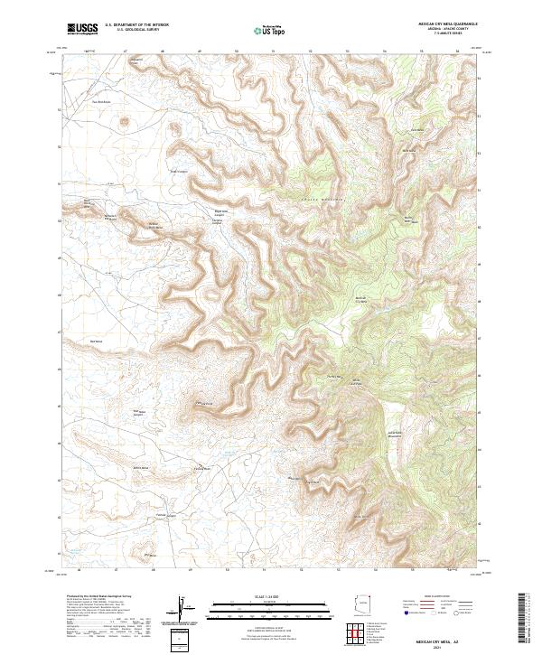 USGS Topographic Map – Mexican Cry Mesa