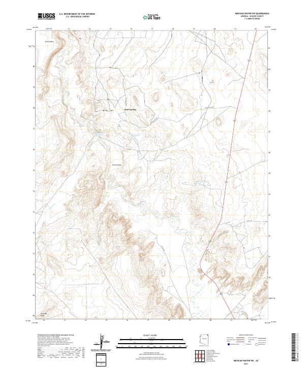 USGS Topographic Map – Mexican Water SW