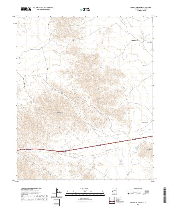 USGS Topographic Map – Middle Camp Mountain