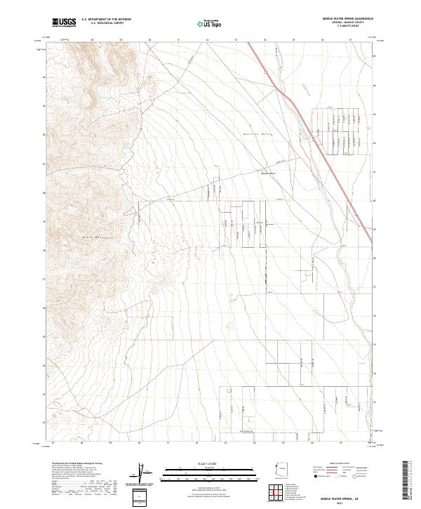 USGS Topographic Map – Middle Water Spring