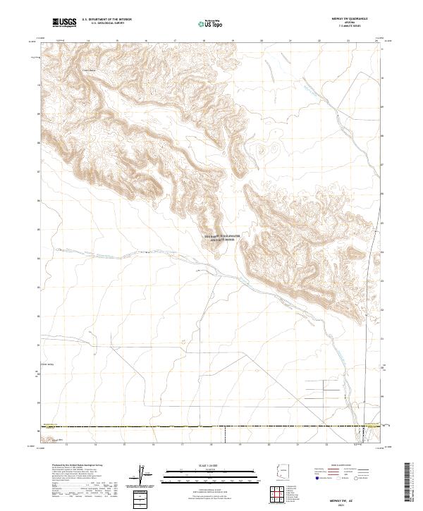 USGS Topographic Map – Midway SW