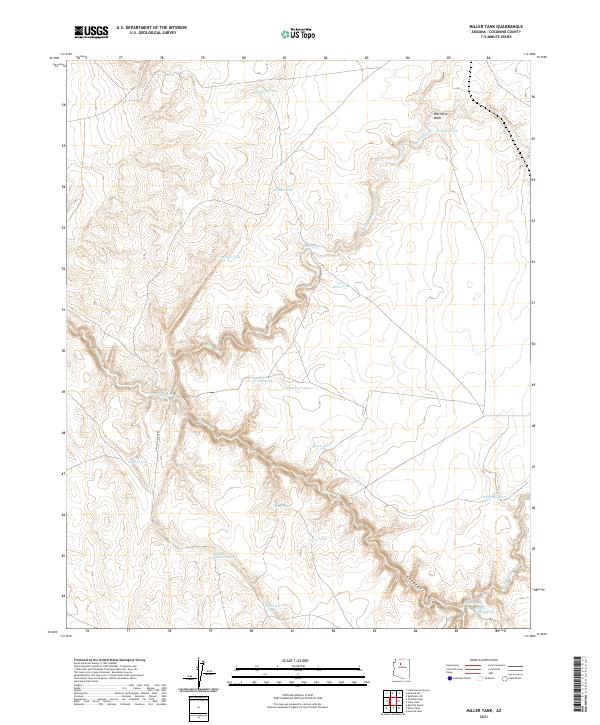 USGS Topographic Map – Miller Tank