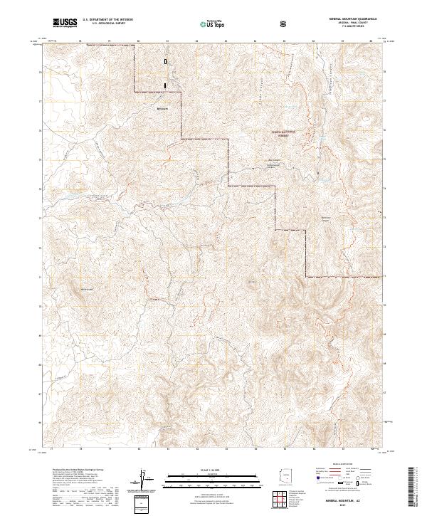 USGS Topographic Map – Mineral Mountain