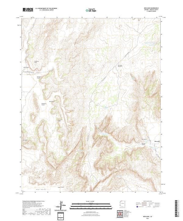 USGS Topographic Map – Moccasin