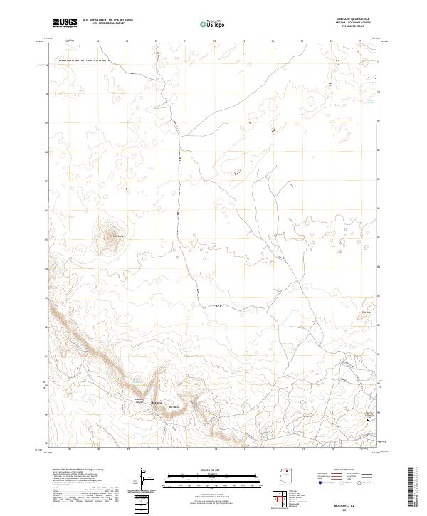 USGS Topographic Map – Moenave