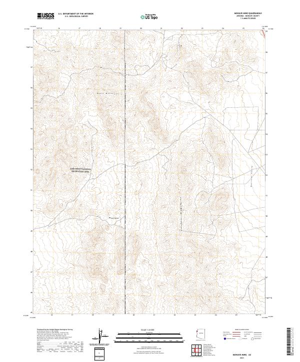 2021 Map of Mohave Mine, 2021 Print