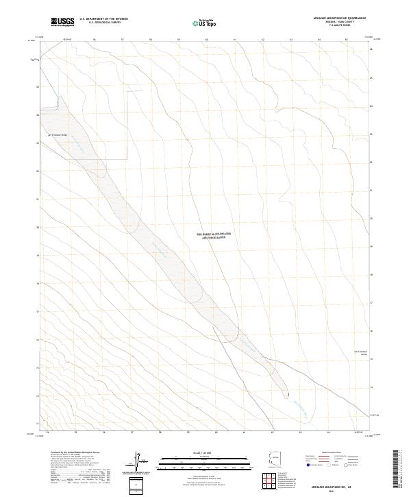 2021 Map of Mohawk Mountains NE, 2021 Print