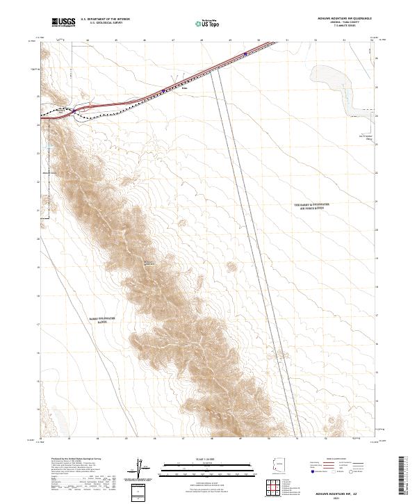 USGS Topographic Map – Mohawk Mountains NW