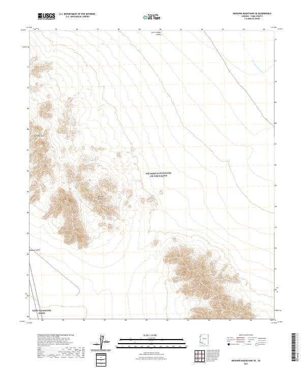USGS Topographic Map – Mohawk Mountains SE