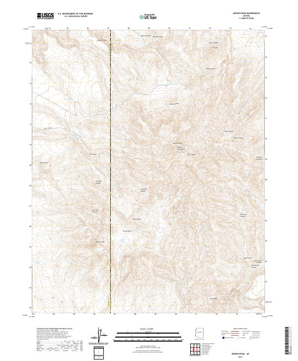 USGS Topographic Map – Mohon Peak