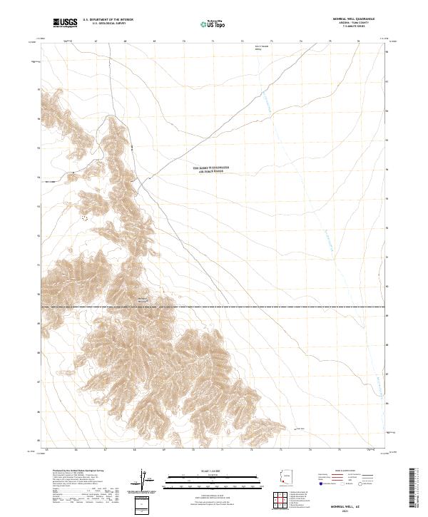 2021 Map of Monreal Well, 2021 Print