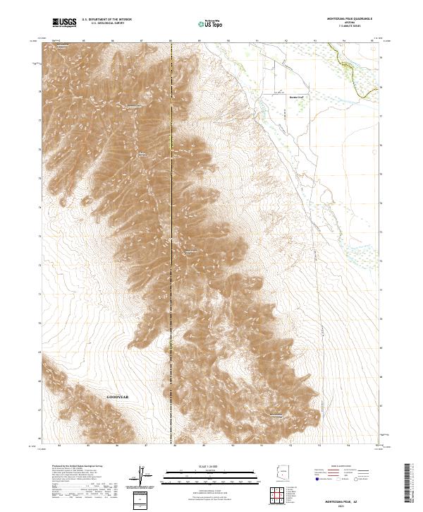 USGS Topographic Map – Montezuma Peak