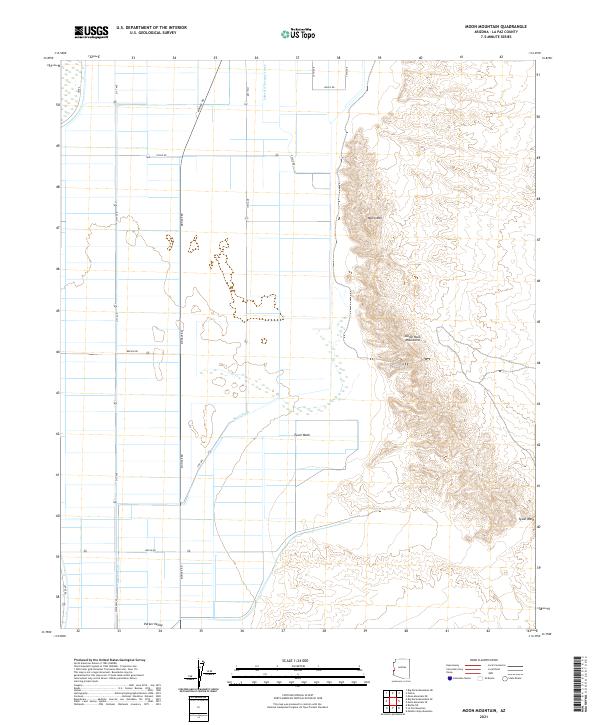 USGS Topographic Map – Moon Mountain