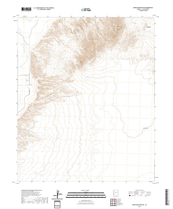 USGS Topographic Map – Moon Mountain NE
