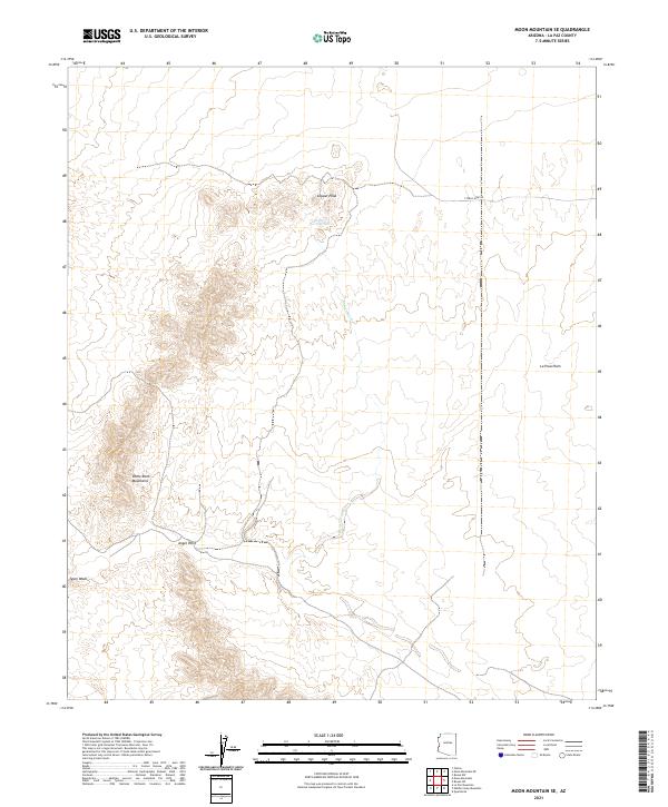 USGS Topographic Map – Moon Mountain SE