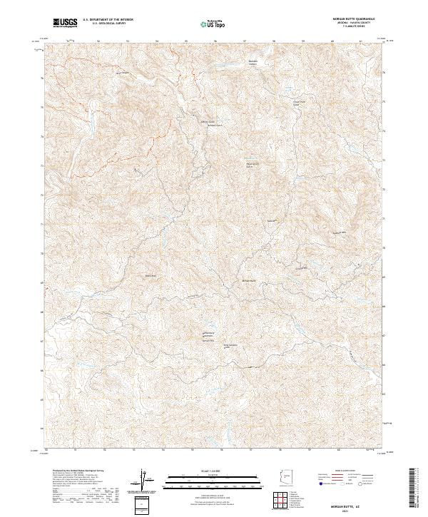 USGS Topographic Map – Morgan Butte