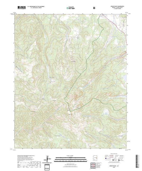 USGS Topographic Map – Mount Baldy