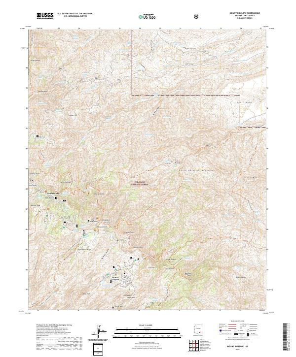 USGS Topographic Map – Mount Bigelow