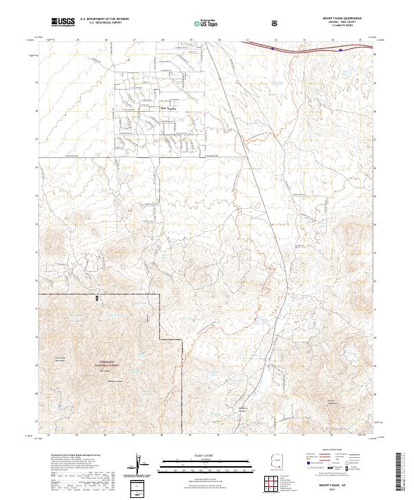USGS Topographic Map – Mount Fagan