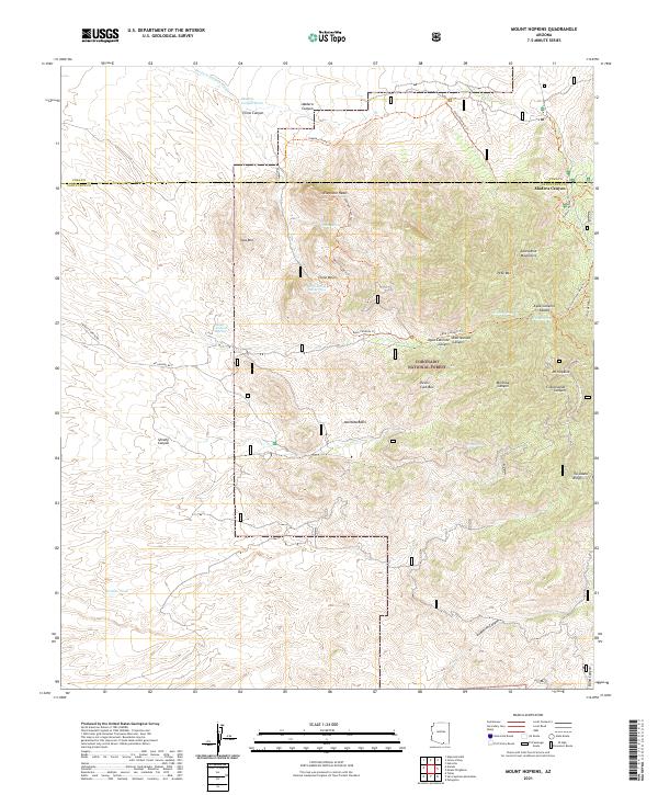 USGS Topographic Map – Mount Hopkins