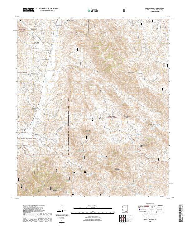 USGS Topographic Map – Mount Hughes
