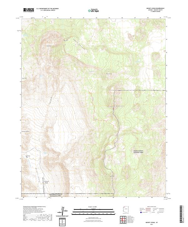 USGS Topographic Map – Mount Logan
