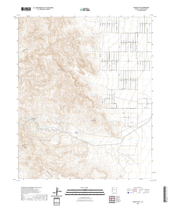 USGS Topographic Map – Mount Nutt