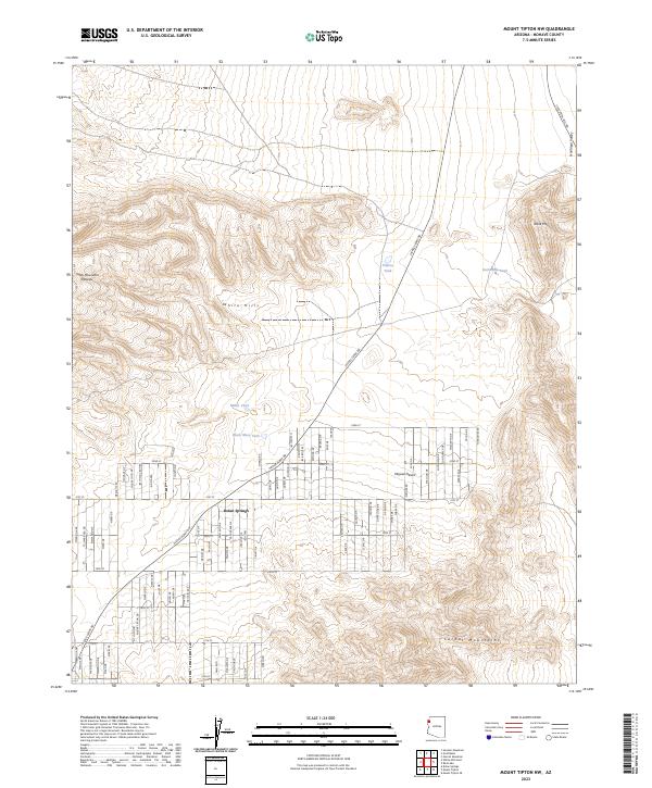 USGS Topographic Map – Mount Tipton NW
