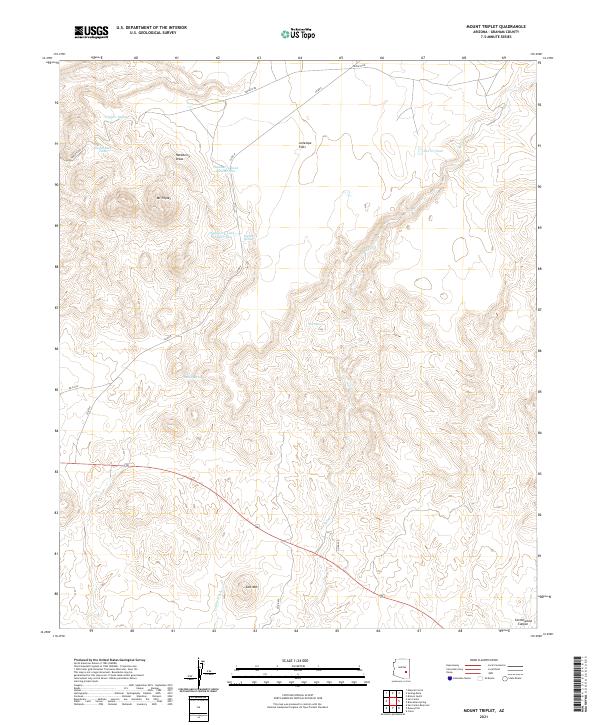 USGS Topographic Map – Mount Triplet