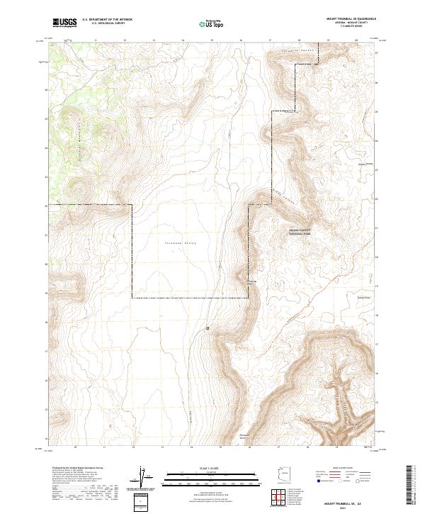 USGS Topographic Map – Mount Trumbull SE
