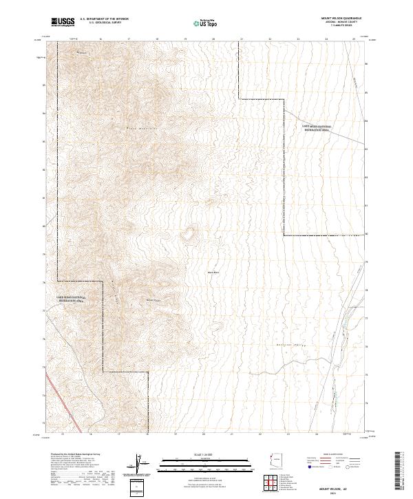USGS Topographic Map – Mount Wilson