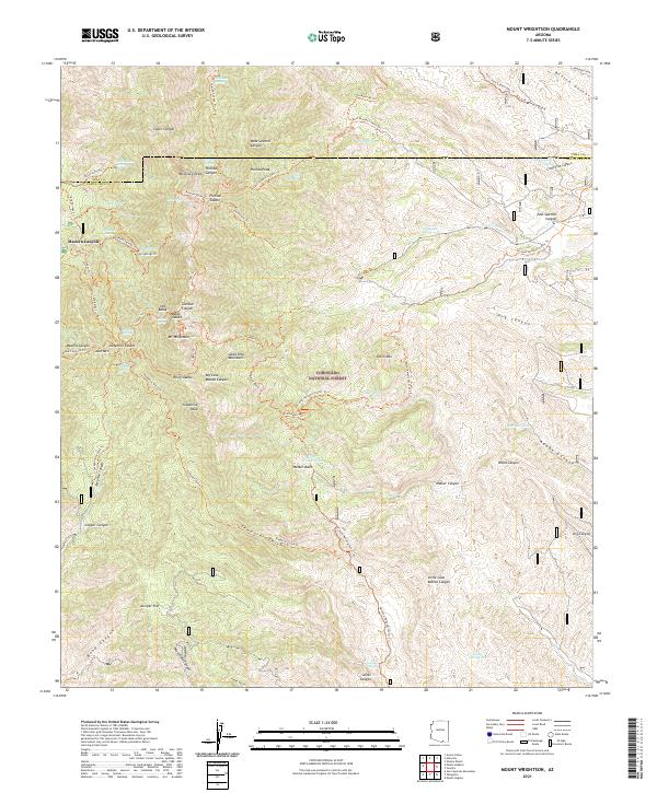 USGS Topographic Map – Mount Wrightson