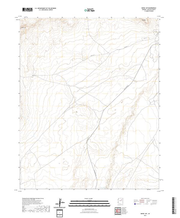 USGS Topographic Map – Mowaapi