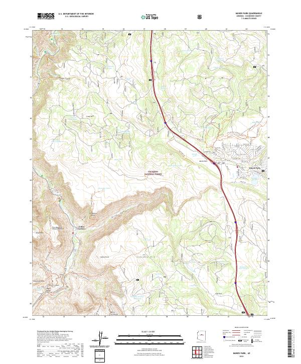 USGS Topographic Map – Munds Park