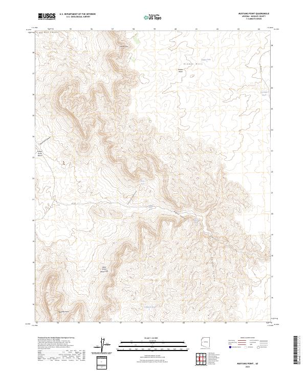 USGS Topographic Map – Mustang Point