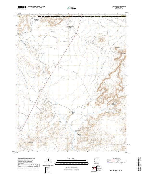 USGS Topographic Map – Mystery Valley