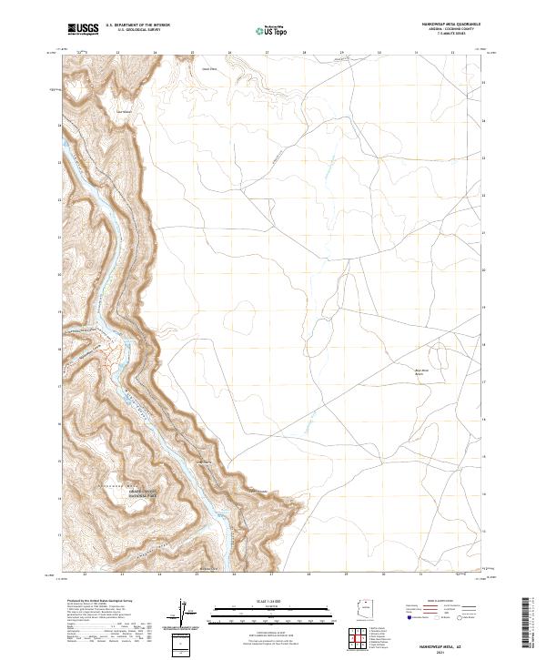 USGS Topographic Map – Nankoweap Mesa