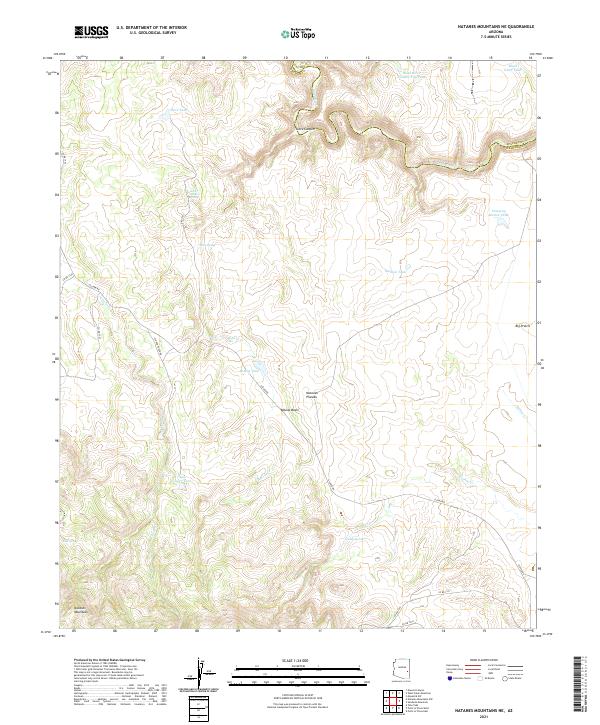 USGS Topographic Map – Natanes Mountains NE