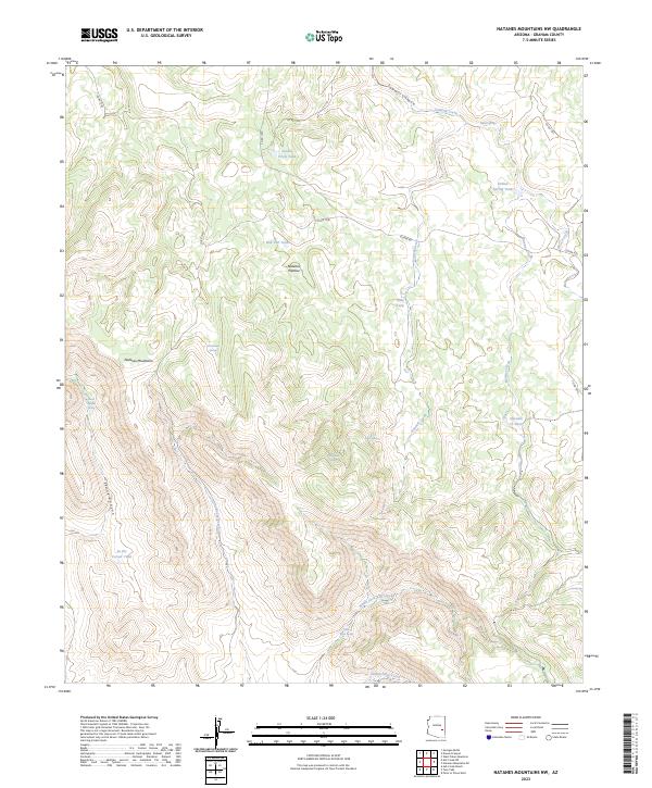 USGS Topographic Map – Natanes Mountains NW