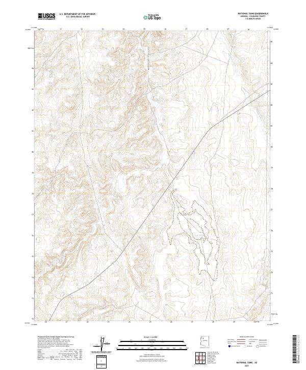 USGS Topographic Map – National Tank