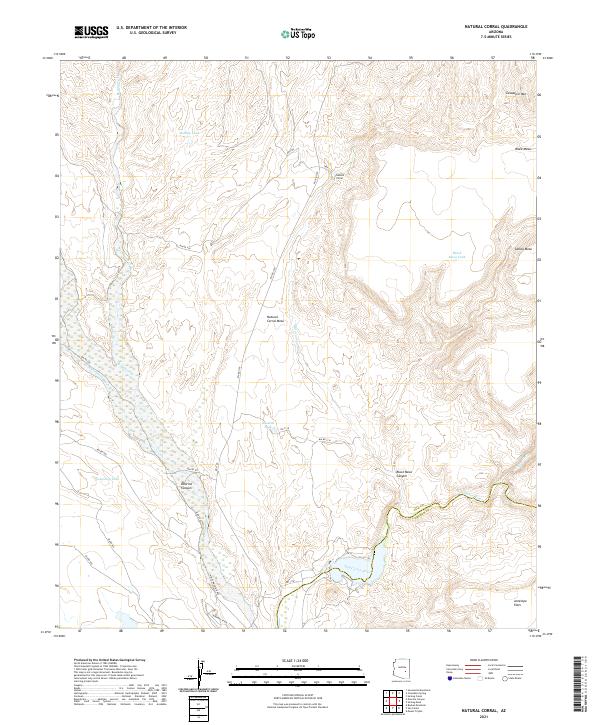 USGS Topographic Map – Natural Corral