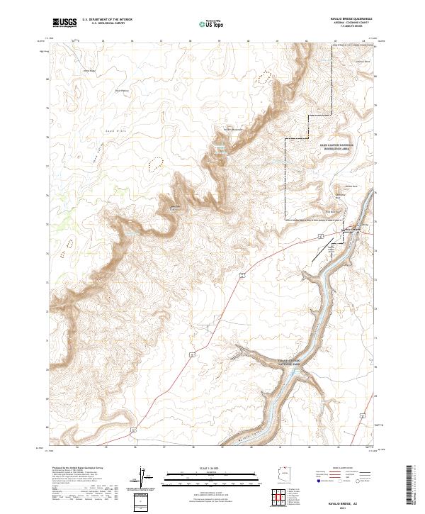 USGS Topographic Map – Navajo Bridge