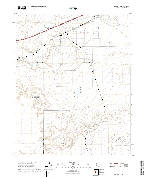 USGS Topographic Map – Navajo South