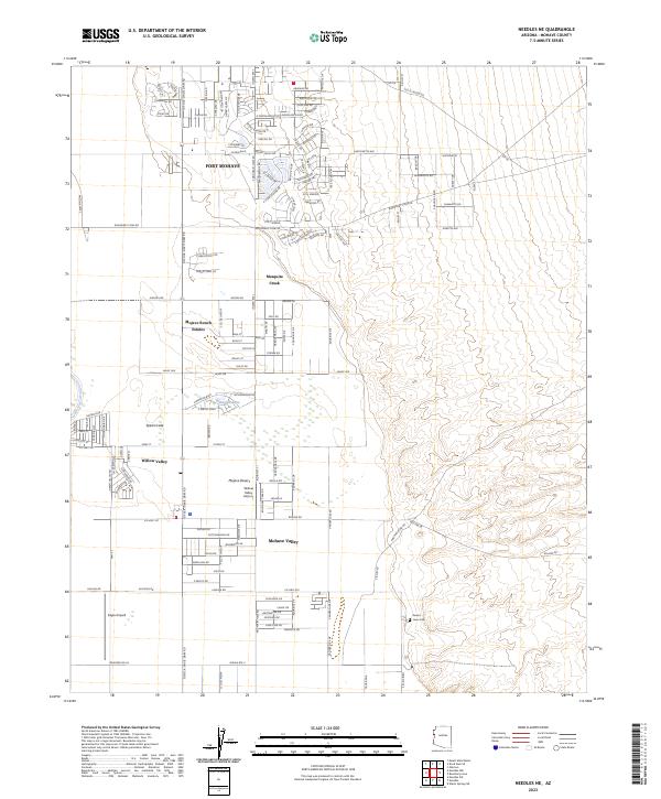 USGS Topographic Map – Needles NE