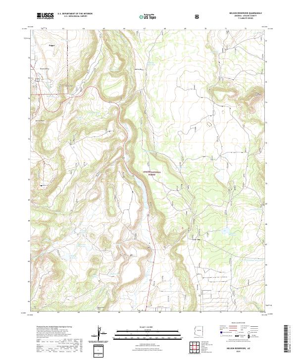 USGS Topographic Map – Nelson Reservoir