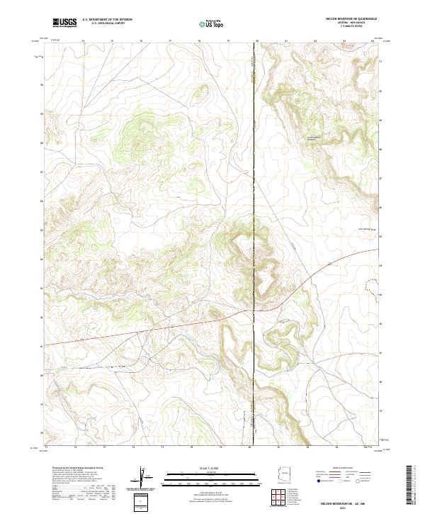 2021 Map of Nelson Reservoir NE, 2021 Print